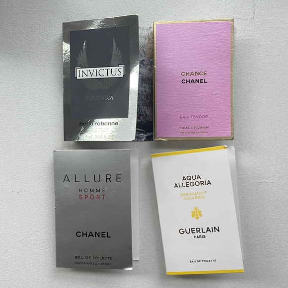 Perfume Sample Sampler including Chanel, Guerlain, and Paco Rabanne - Picture 1 of 2